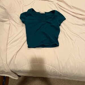 Amazon Teal Crop Top for Women